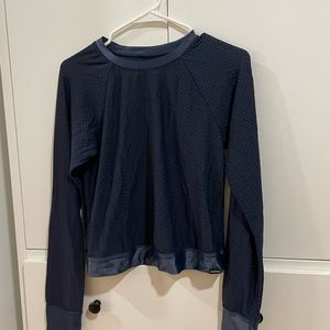 Koral Navy Blue Lycra Top